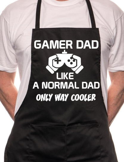 Adult Gamer Dad BBQ Cooking Funny Novelty Apron