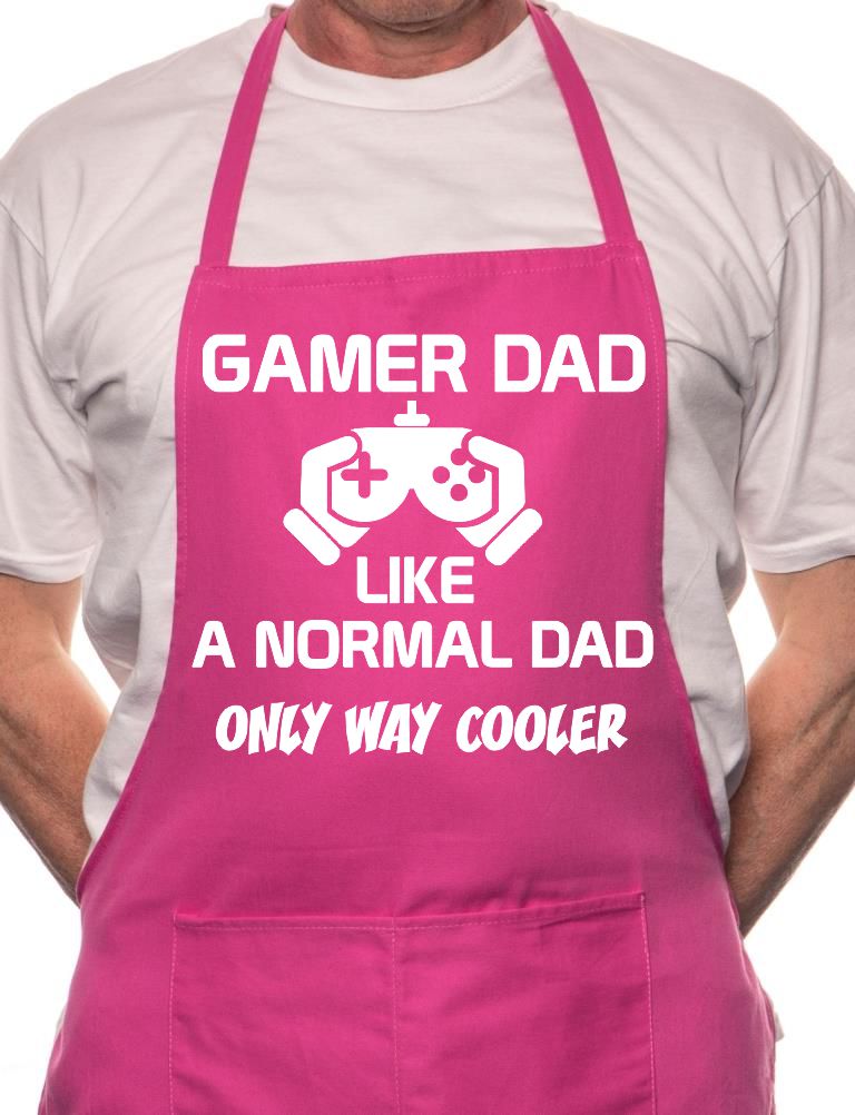 Adult Gamer Dad BBQ Cooking Funny Novelty Apron