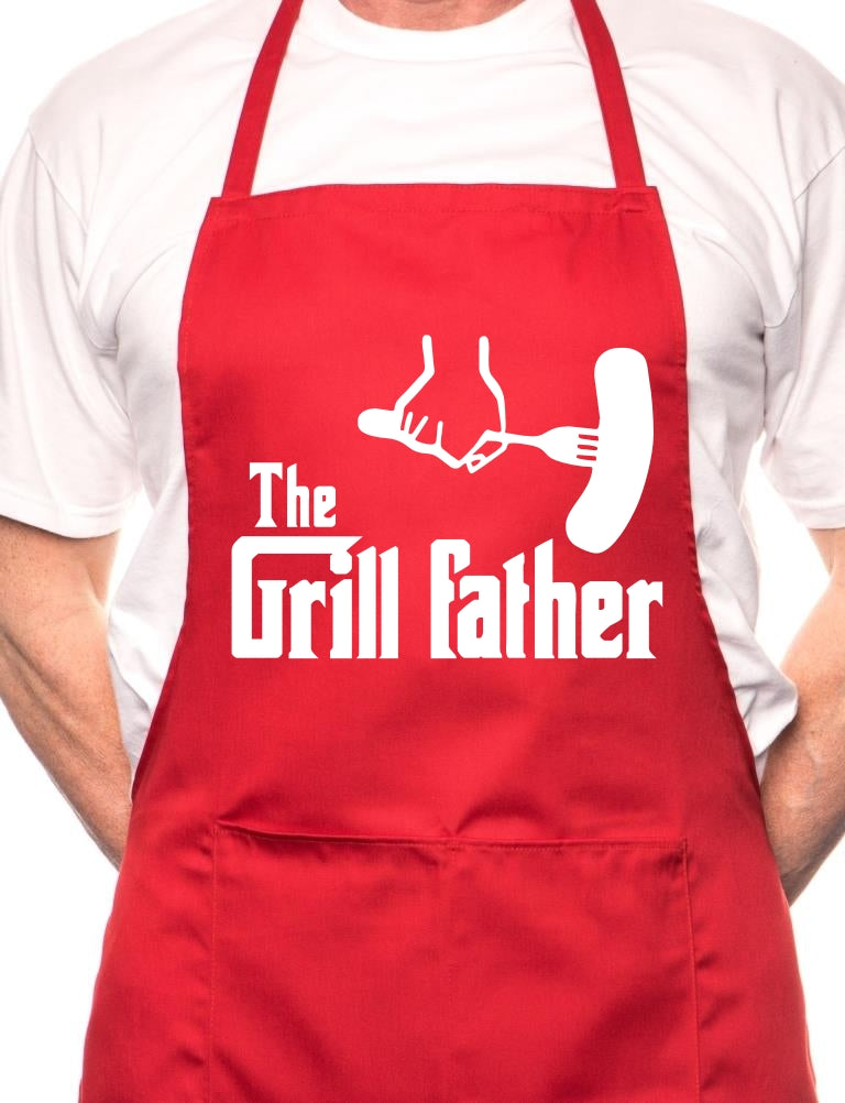 The Grill Father Barbecue Cooking Unisex Apron