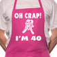 Oh Crap I'm 40 Ladies Birthday BBQ Cooking Apron