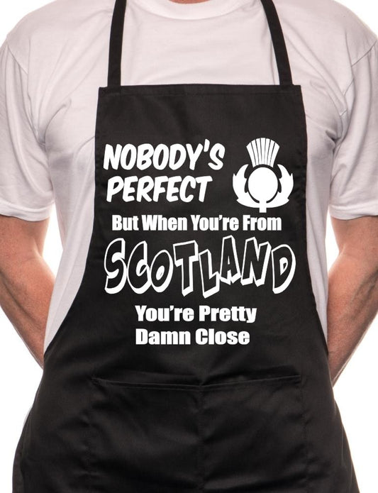 Adult Scotland Scottish Perfect BBQ Cooking Funny Novelty Apron