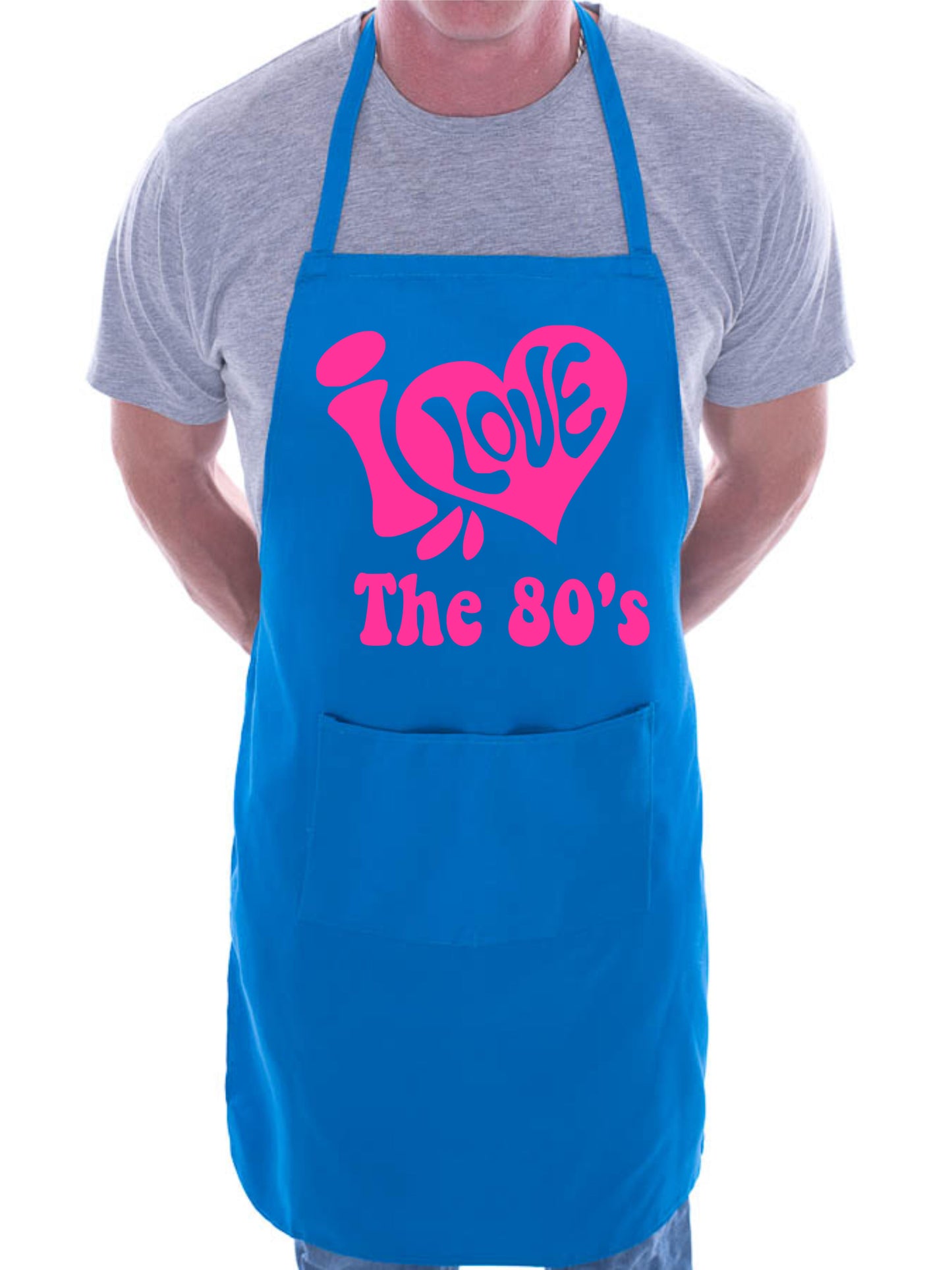 I Love The 80's Retro Music BBQ Cooking Apron