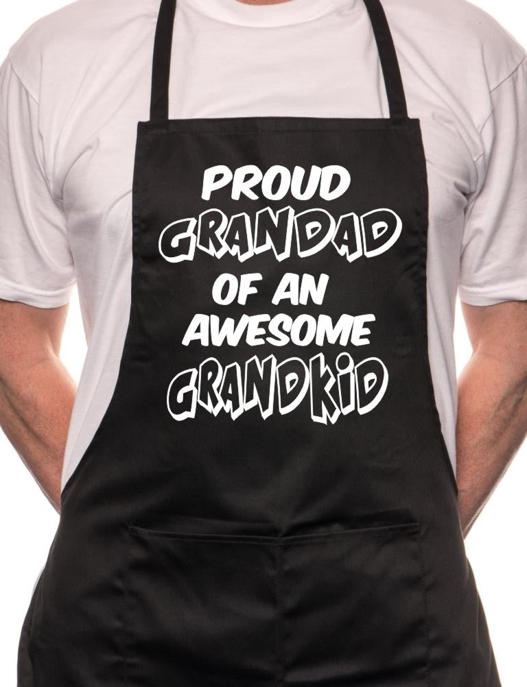 Proud Grandad 1 Grandkid BBQ Cooking Apron