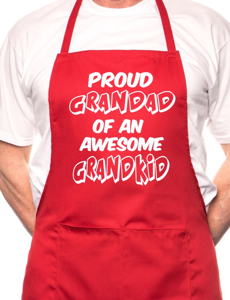 Proud Grandad 1 Grandkid BBQ Cooking Apron