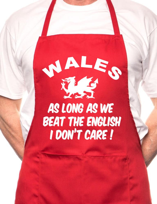 Adult Welsh Rugby Beat The English BBQ Cooking Funny Novelty Apron