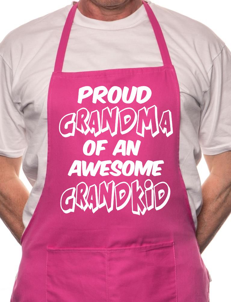 Proud Grandma Of Grandkid BBQ Cooking Apron