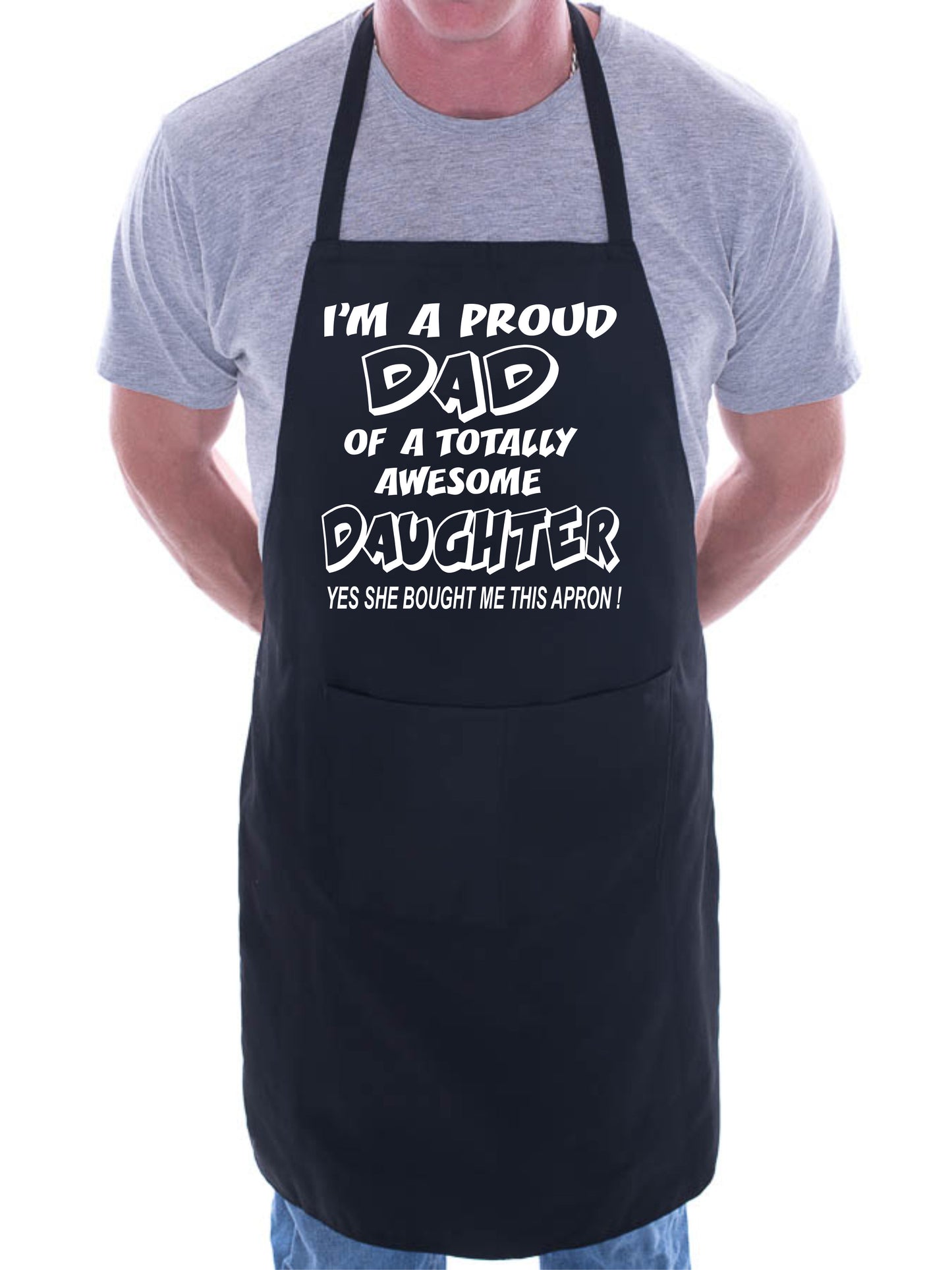 Proud Dad Of Awesome Daughter BBQ Cooking Apron