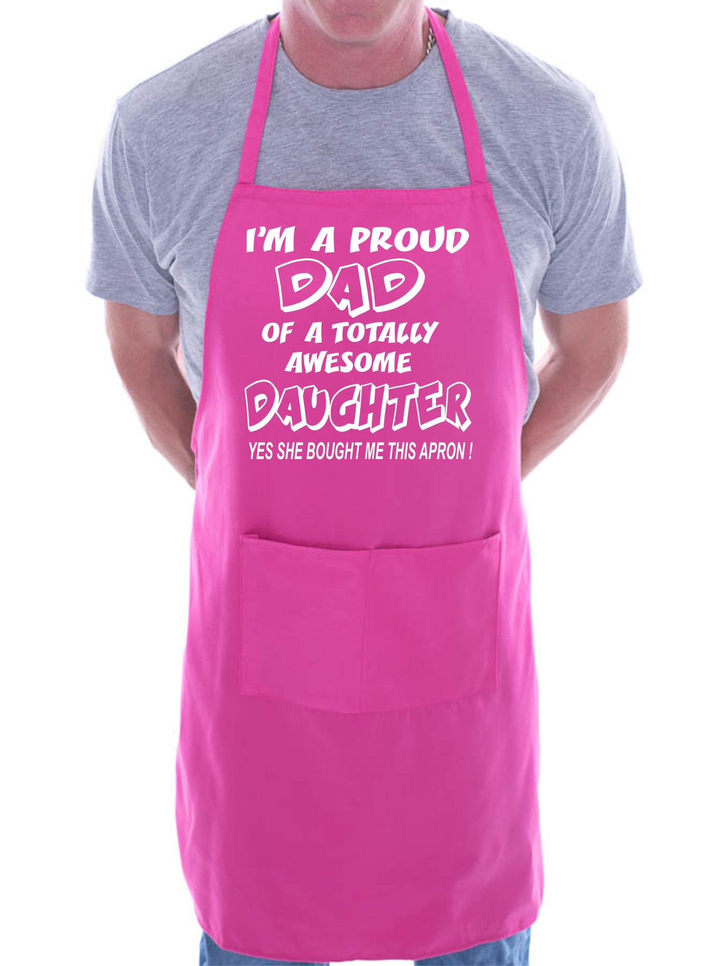 Proud Dad Of Awesome Daughter BBQ Cooking Apron