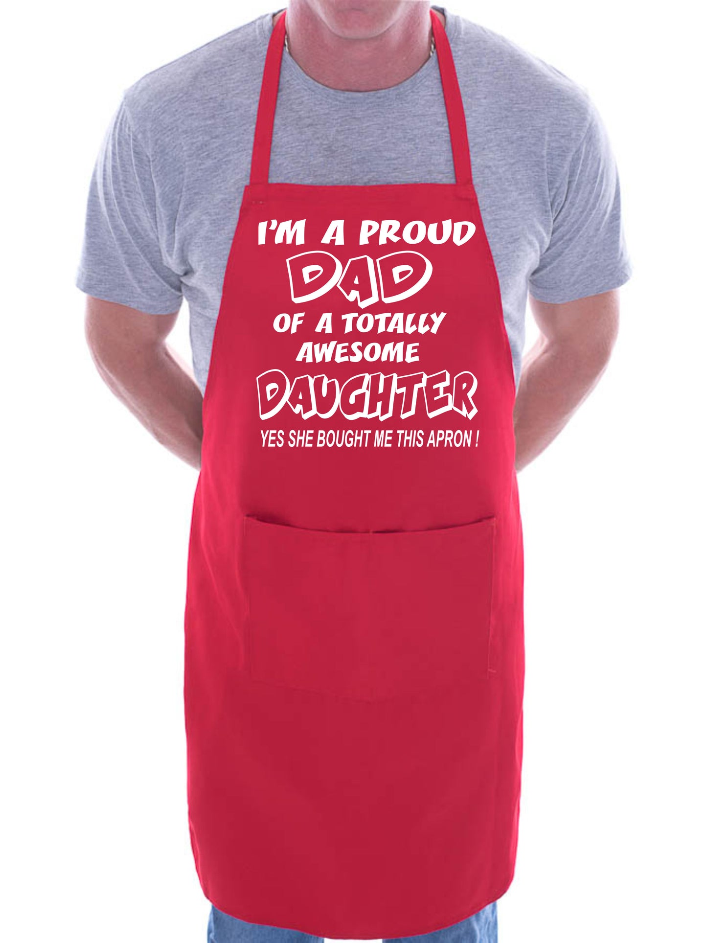 Proud Dad Of Awesome Daughter BBQ Cooking Apron