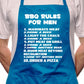 Barbeque Rules For Men BBQ Cooking Apron