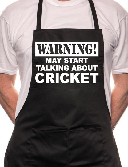 May Start Talking About Cricket BBQ Cooking Apron