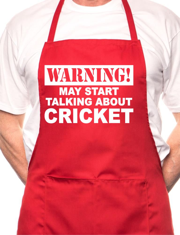 May Start Talking About Cricket BBQ Cooking Apron