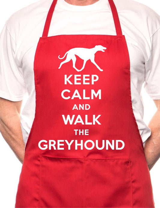 Dog Lover Keep Calm Greyhound BBQ Cooking Funny Novelty Apron