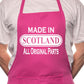Adult Made In Scotland Scottish BBQ Cooking Funny Novelty Apron