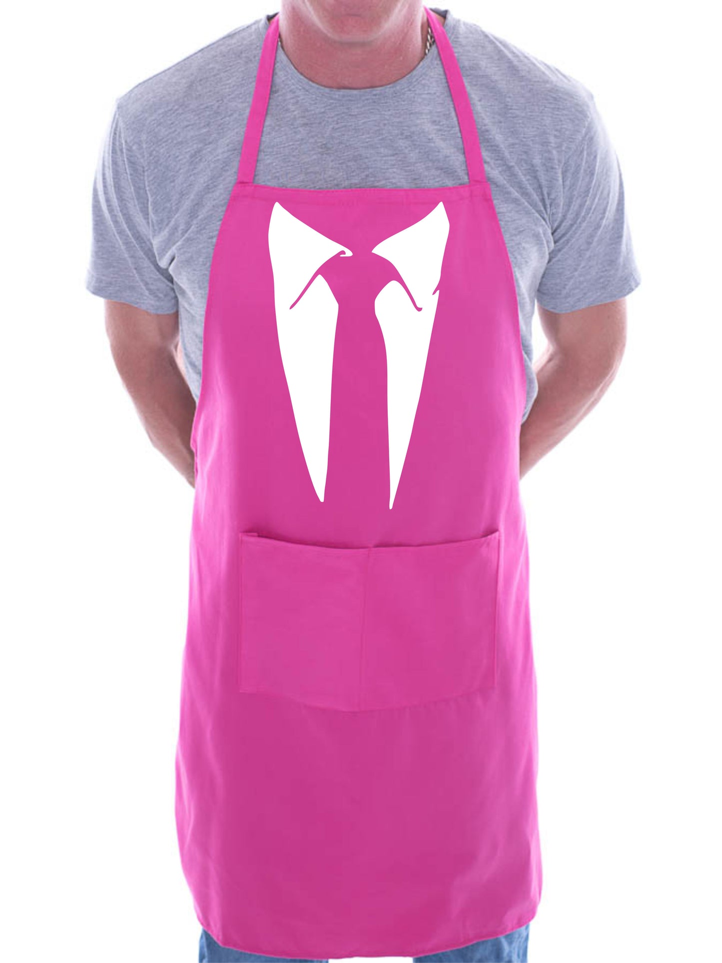 Tie With Collar BBQ Cooking Apron