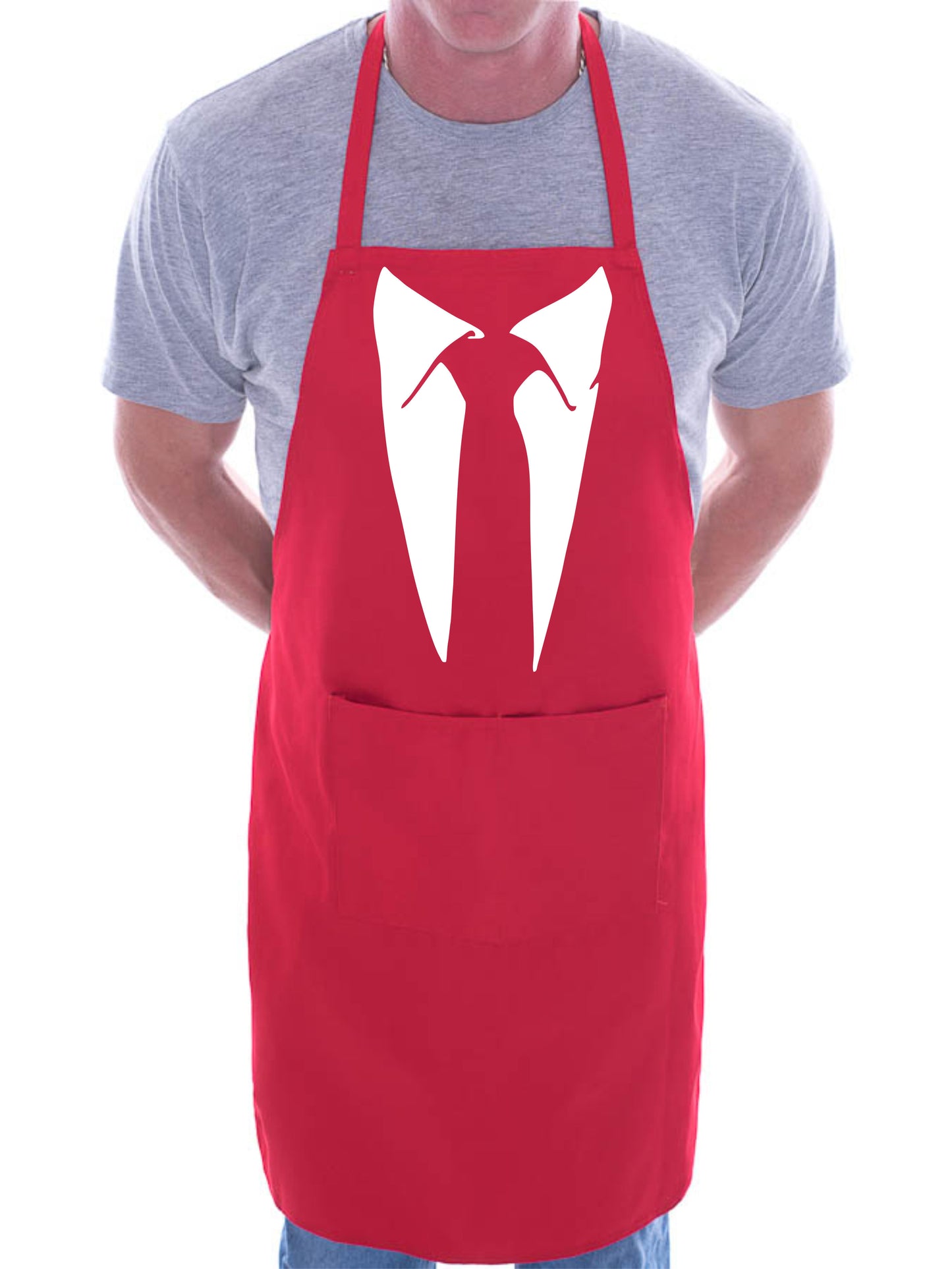 Tie With Collar BBQ Cooking Apron