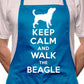Keep Calm Walk The Border Collie Dog Lover BBQ Cooking Novelty Apron