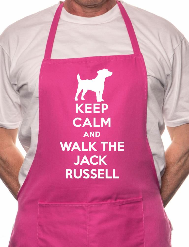 Keep Calm Walk The Jack Russell Dog Lover BBQ Cooking Apron