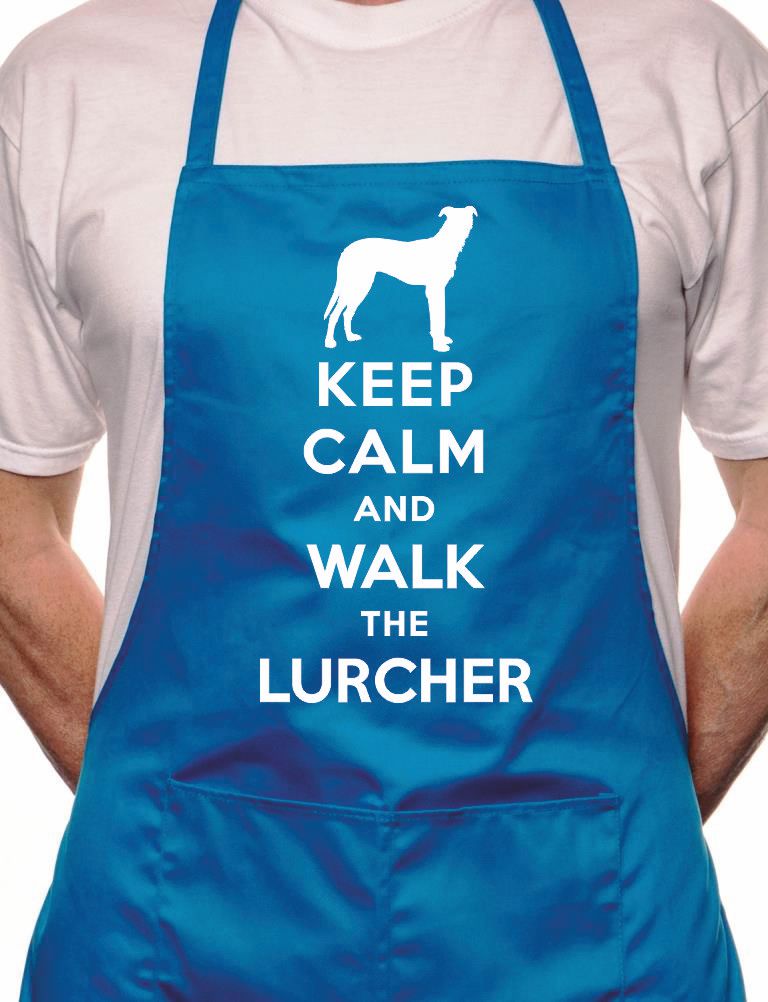 Keep Calm Walk The Lurcher Dog Lover BBQ Cooking Apron