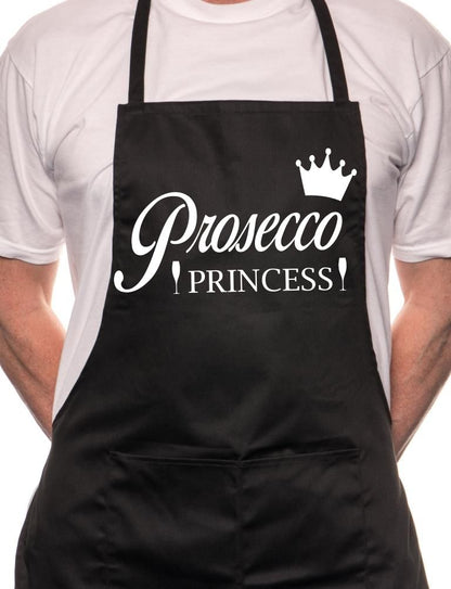 Prosecco Princess BBQ Cooking Apron