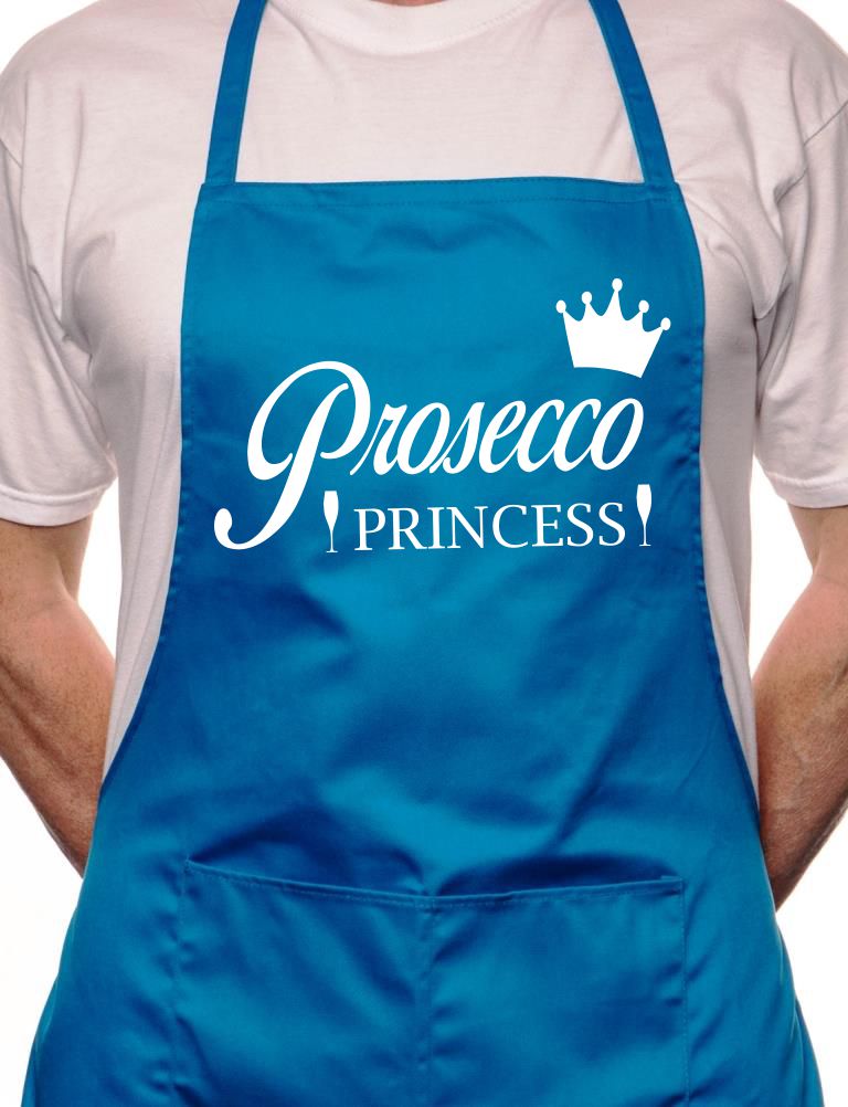 Prosecco Princess BBQ Cooking Apron