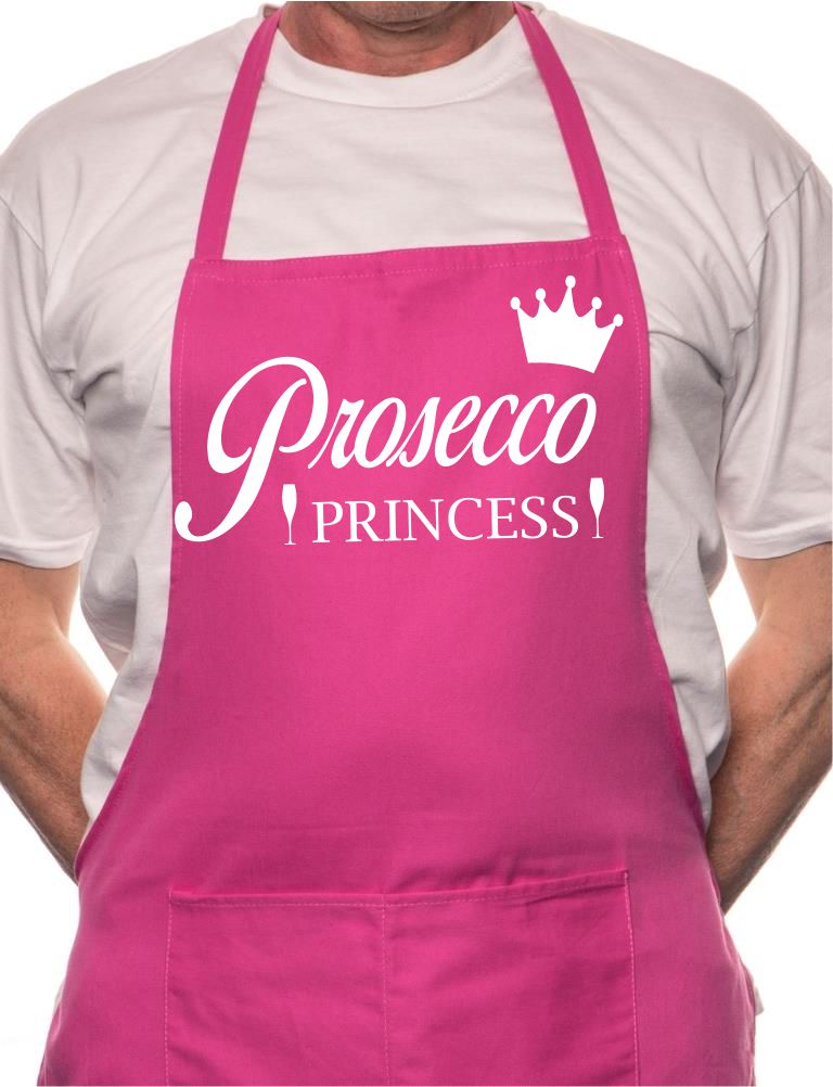 Prosecco Princess BBQ Cooking Apron