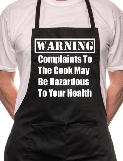 Warning Complaints To Cook Fathers Day BBQ Cooking Apron
