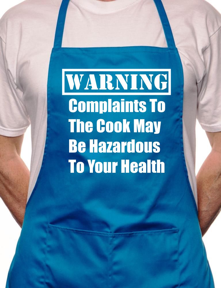 Warning Complaints To Cook Fathers Day BBQ Cooking Apron