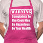 Warning Complaints To Cook Fathers Day BBQ Cooking Apron