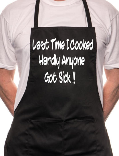 No One Got Sick If I Cook Fathers Day BBQ Cooking Apron