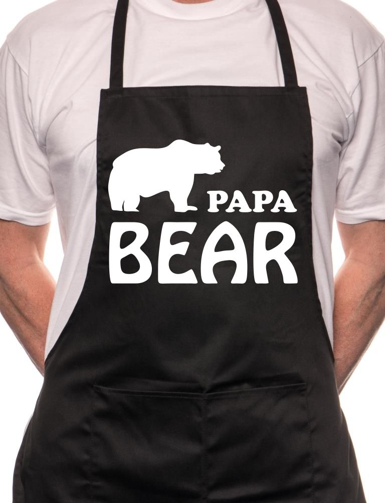Papa Bear Fathers Day BBQ Cooking Apron