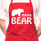 Papa Bear Fathers Day BBQ Cooking Apron