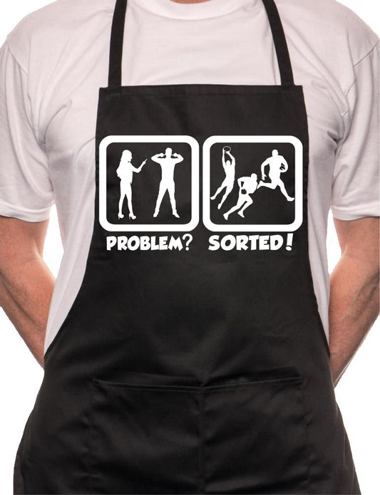 Problem Sorted Playing Rugby BBQ Cooking Apron