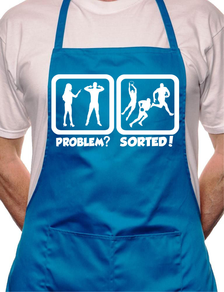 Problem Sorted Playing Rugby BBQ Cooking Apron