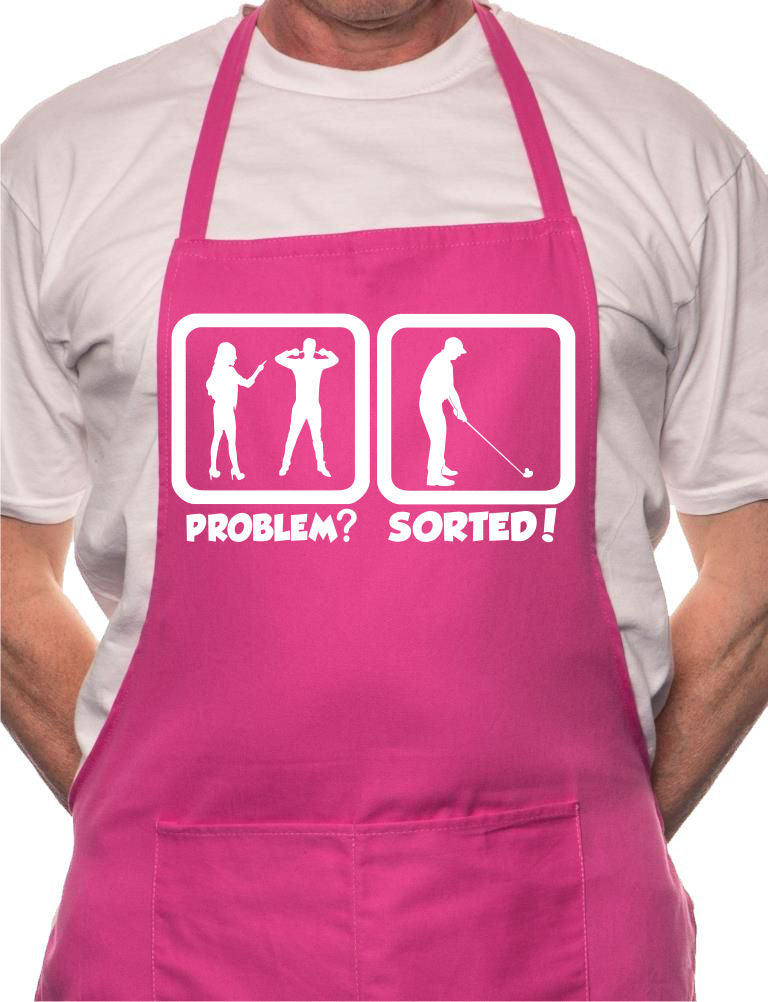 Problem Sorted Playing Golf BBQ Cooking Apron