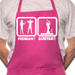 Problem Sorted Playing Cricket BBQ Cooking Novelty Apron