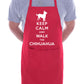 Keep Calm and Walk Chihuahua Dog Funny BBQ Novelty Cooking Apron