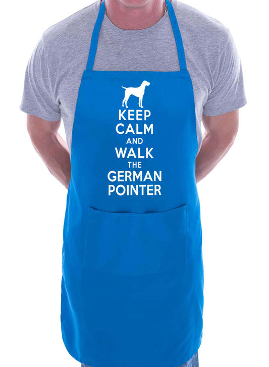 Keep Calm and Walk German Pointer Dog Funny BBQ Novelty Cooking Apron