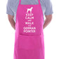 Keep Calm and Walk German Pointer Dog Funny BBQ Novelty Cooking Apron