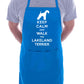 Keep Calm and Walk Lakeland Terrier Dog Funny BBQ Novelty Cooking Apron