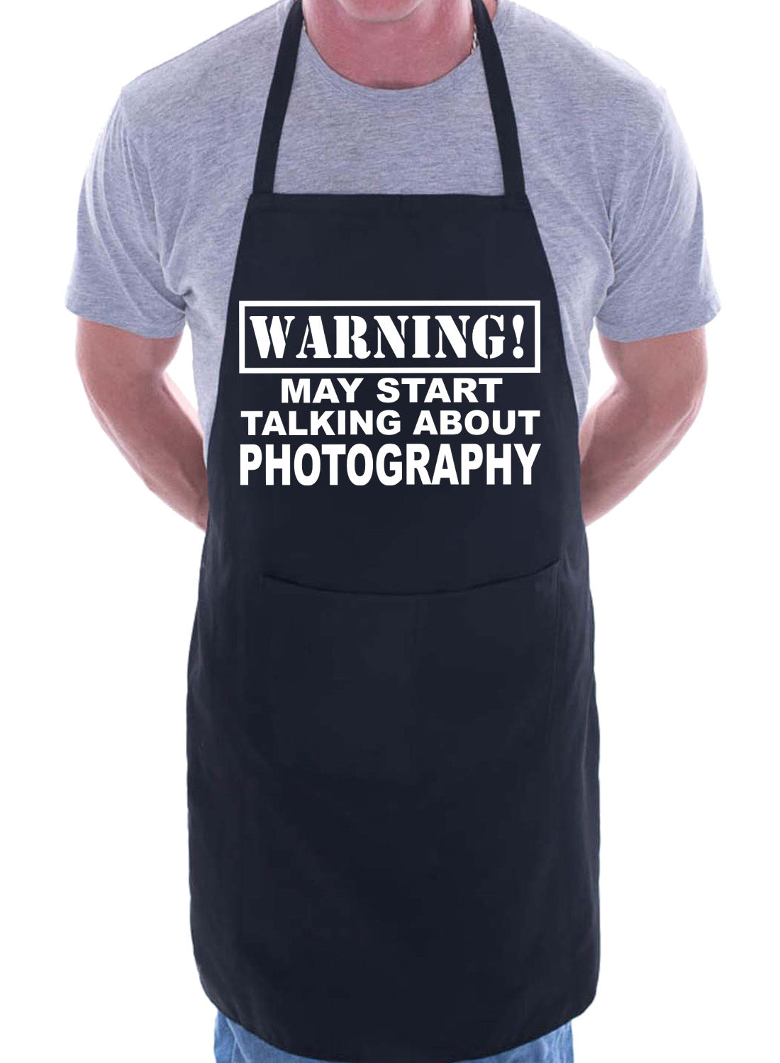 Warning May Talk About Photography BBQ Cooking Apron