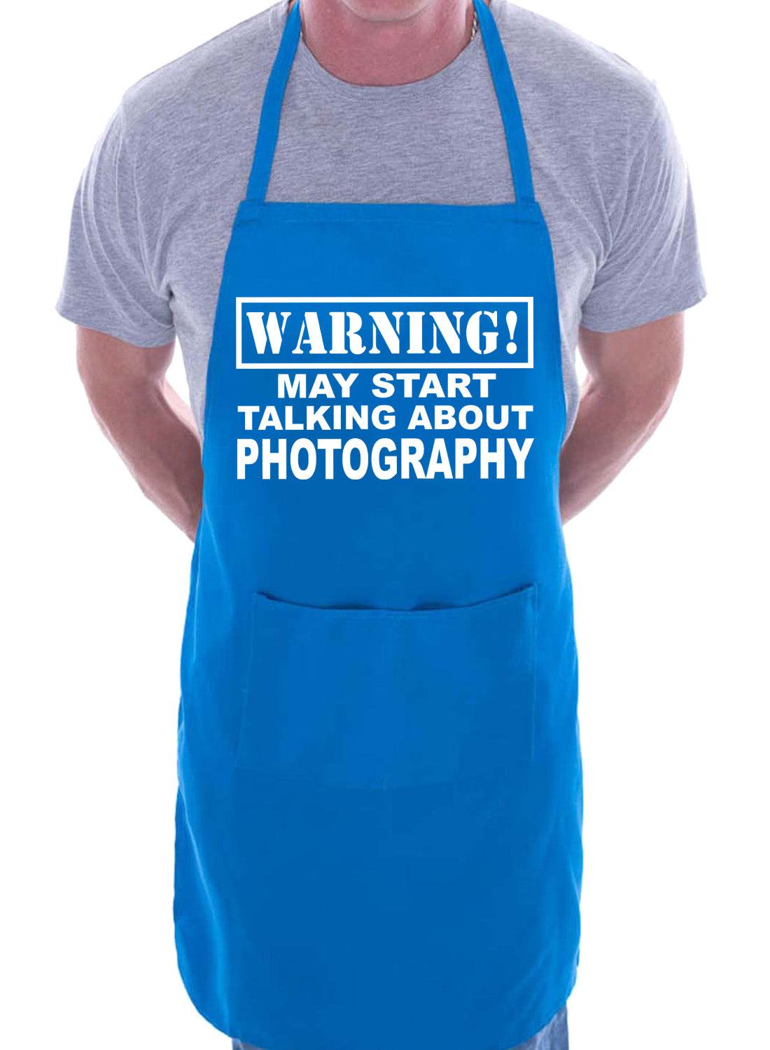 Warning May Talk About Photography BBQ Cooking Apron