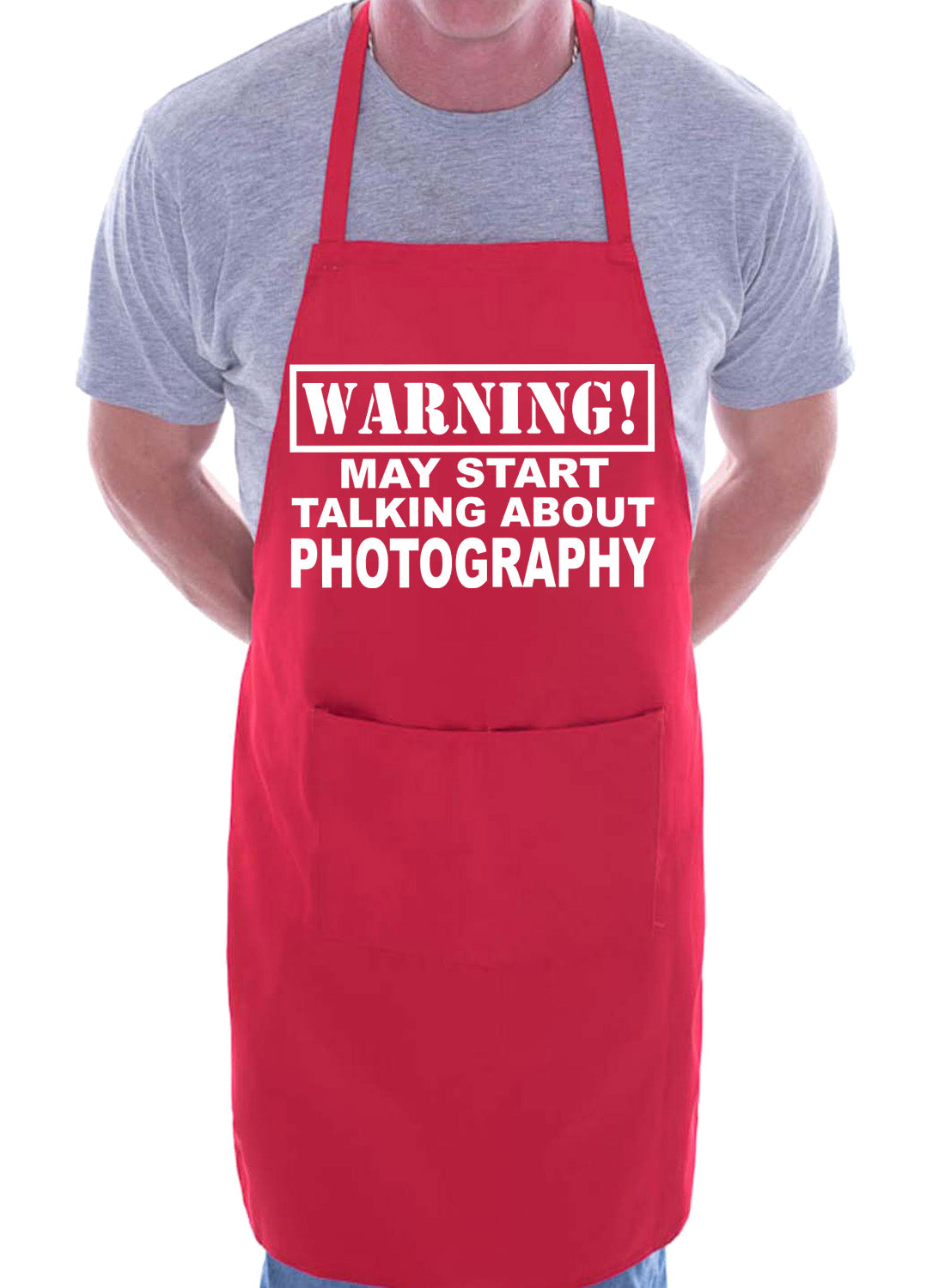 Warning May Talk About Photography BBQ Cooking Apron