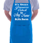 Adult Personalised BBQ Apron Prosecco O'Clock In Kitchen Gift Any Name Word