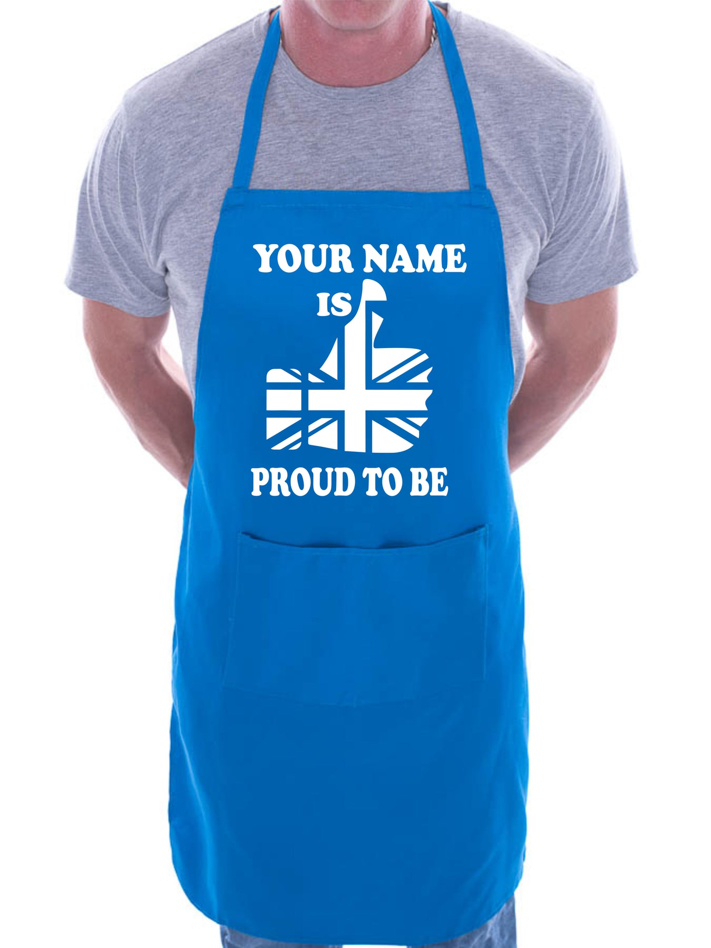 Birthday Gift Union Jack Personalised Proud To Be Apron Your Name