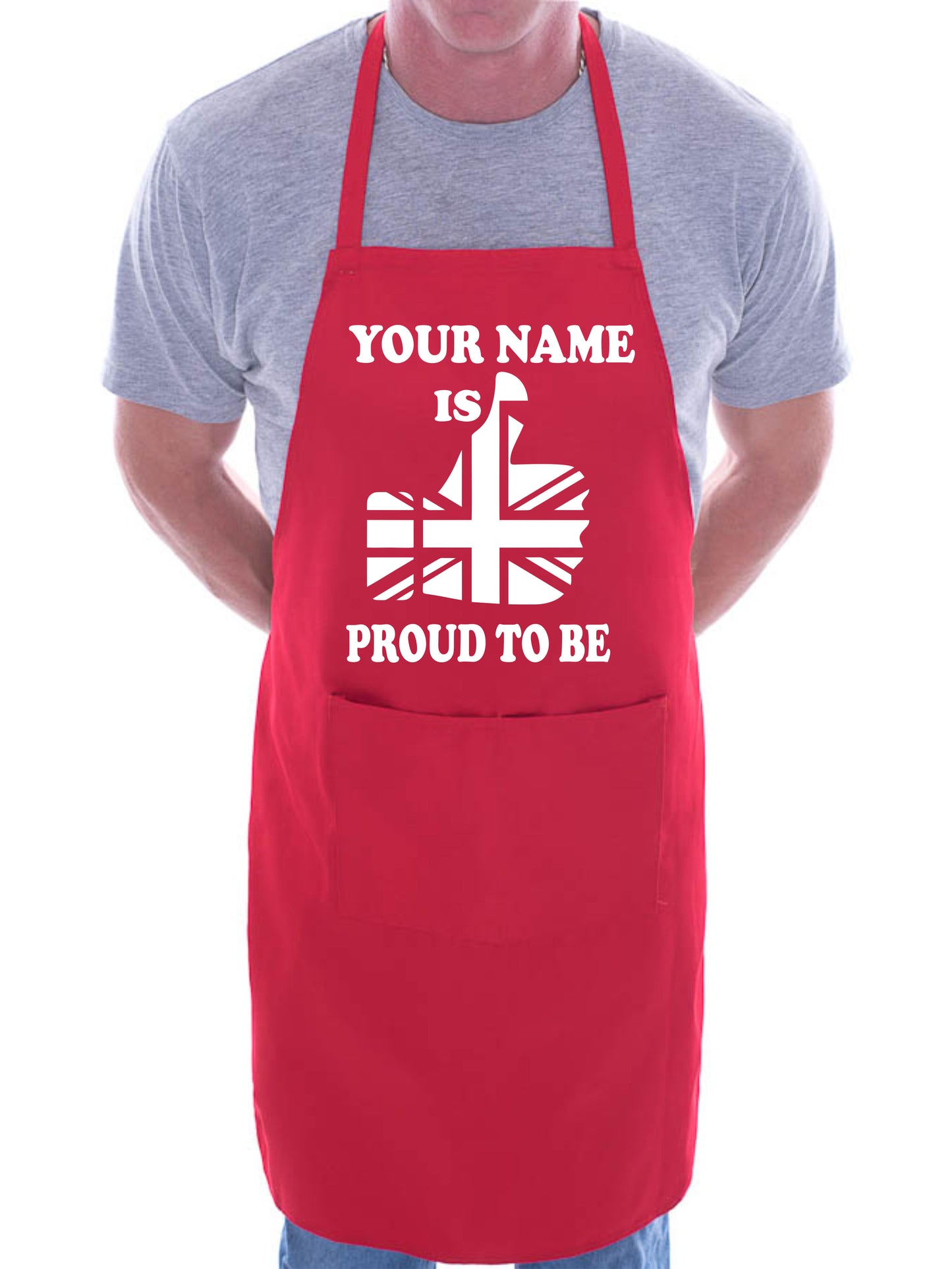 Birthday Gift Union Jack Personalised Proud To Be Apron Your Name