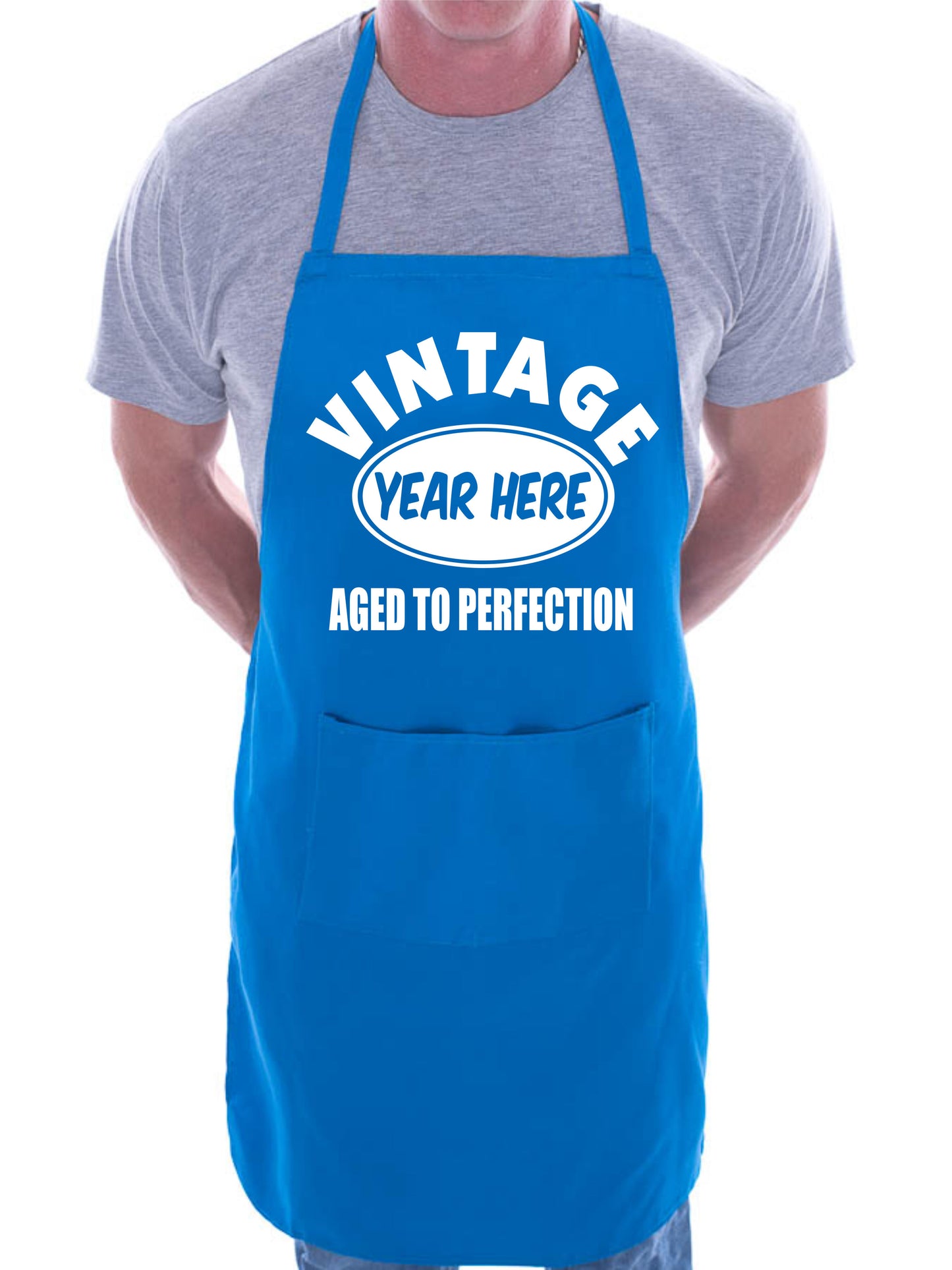 Birthday Year Apron Year Here Birthday Gift Personalised Birth Year