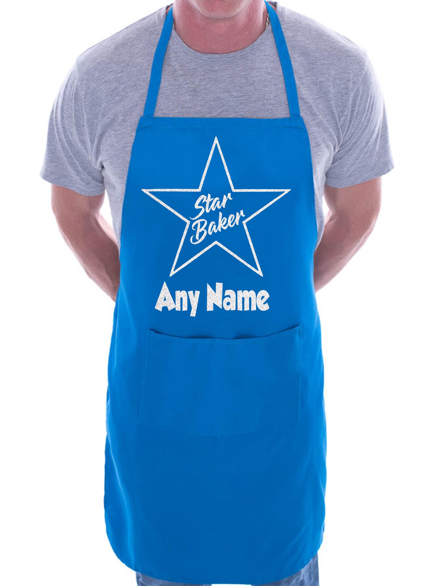 Star Baker Apron Any Name Here Birthday Gift Personalised BBQ