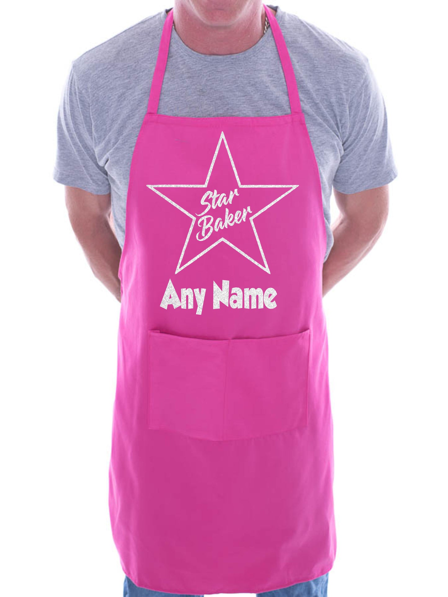 Star Baker Apron Any Name Here Birthday Gift Personalised BBQ