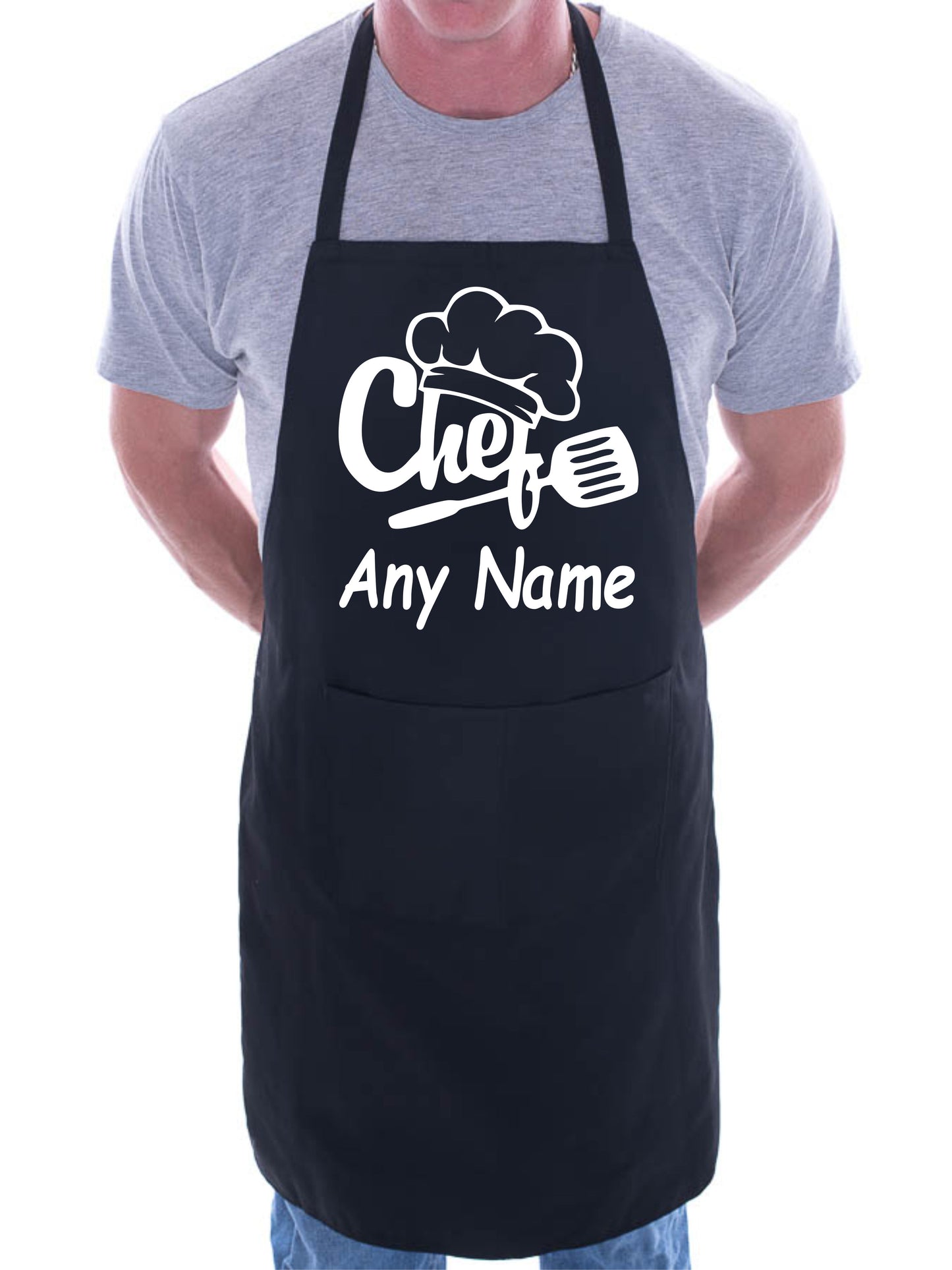 Personalised Apron Chef Your Text Here Any Words BBQ Baking Cooking